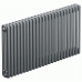 Трубчатый радиатор Rifar Tubog 3057 24 секции цвет титан боковое подключение