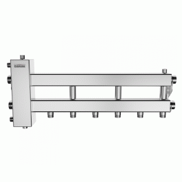 Коллектор нержавеющий Gidruss BMSS-100-4D до 100 кВт 1 1/4" 4 контура