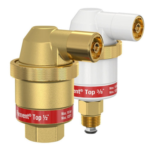 Автоматический поплавковый воздухоотводчик Flamco Flexvent Top 3/8" белый