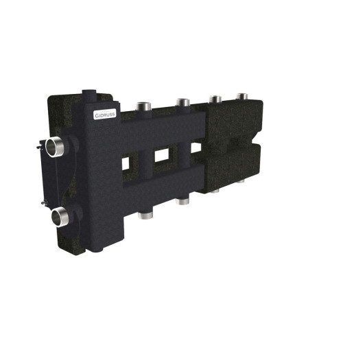 Коллектор Gidruss BM-60-5DU EPP до 60 кВт 1" 5 контуров EPP термоизоляция