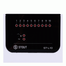 Проводной контроллер термостатических клапанов Stout L-10