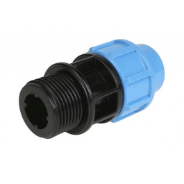 Муфта Джилекс 20x1" с наружной резьбой для труб ПНД