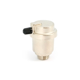 Воздухоотводчик Uni-Fitt 1/2" автоматический с боковым выпуском никелированный