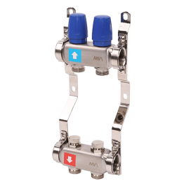 Коллектор в сборе без расходомеров MVI 1"х3/4"ЕК 2 выхода