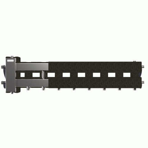 Коллектор нержавеющий Gidruss BMSS-60-5D EPP до 60 кВт 1" 5 контуров EPP термоизоляция