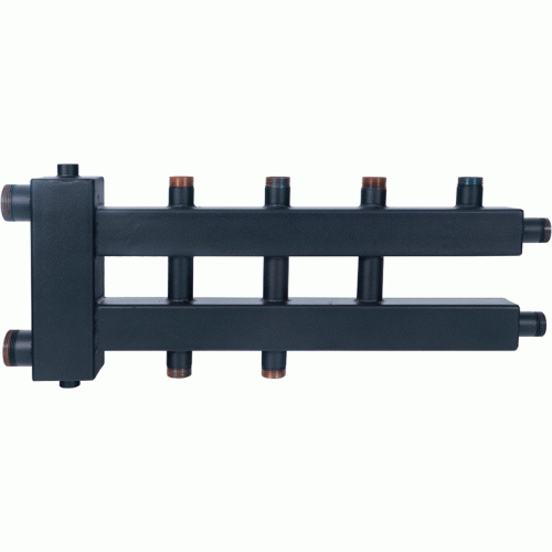 Коллектор Rommer с гидрострелкой (дублер компакт) 4 контура