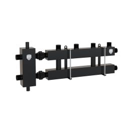 Блок коллекторный на 2(3) выхода, стрелка 60 кВт, в комплекте с кронштейнами