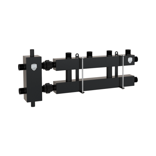 Блок коллекторный на 2(3) выхода, стрелка 60 кВт, в комплекте с кронштейнами