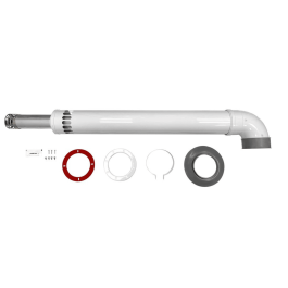 Коаксиальный универсальный дымоход Baxi в антиоблединительном исполнение 60/100 мм длина 1000 мм (CNA20230001)