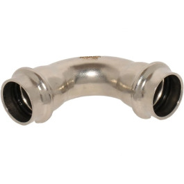 Угол 90° Rommer из нержавеющей стали 15 мм двухраструбный