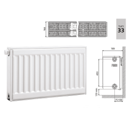 Радиатор стальной панельный Prado Universal Тип 33 (500x3000 мм)