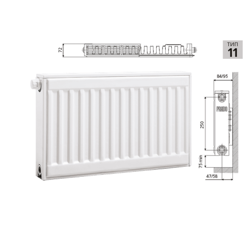 Радиатор стальной панельный Prado Universal Тип 11 (300x1100 мм)