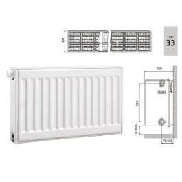 Радиатор стальной панельный Prado Universal Тип 33 (300x600 мм)