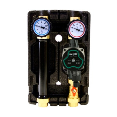 Насосная группа Uni-Fitt 1" с насосом SCP 25/60 180 в теплоизоляции