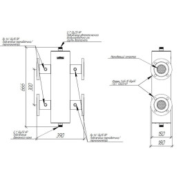 Гидрострелка Gidruss GRSS-400-65 до 400 кВт ДУ 65 нержавеющая сталь