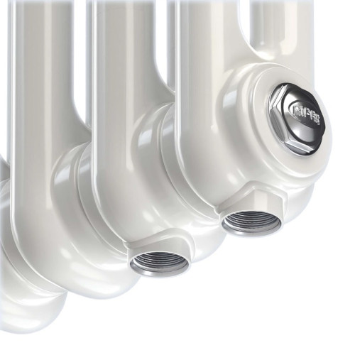 Трубчатый радиатор Rifar Tubog 2180 4 секции цвет белый нижнее подключение