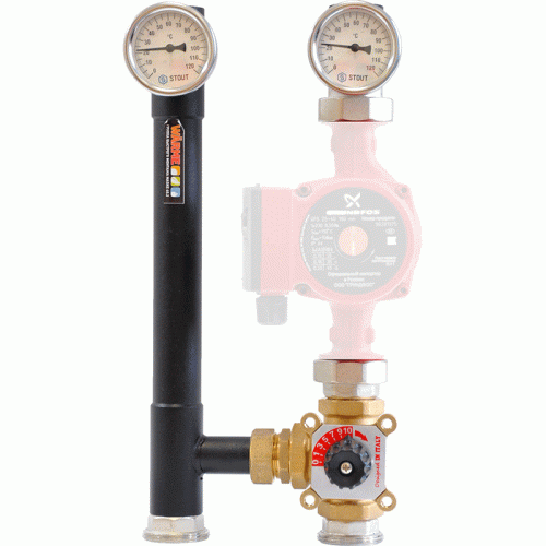 Насосная группа Warme MASKE 35.2 без насоса с трехходовым клапаном