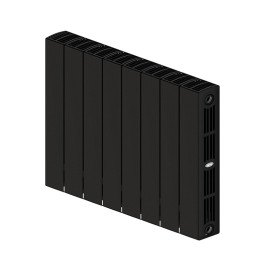 Биметаллический радиатор Rifar SUPReMO 350 8 секций цвет Антрацит (боковое подключение)