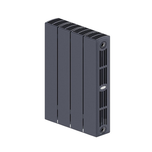 Биметаллический радиатор Rifar SUPReMO 500 4 секции цвет Титан (боковое подключение)