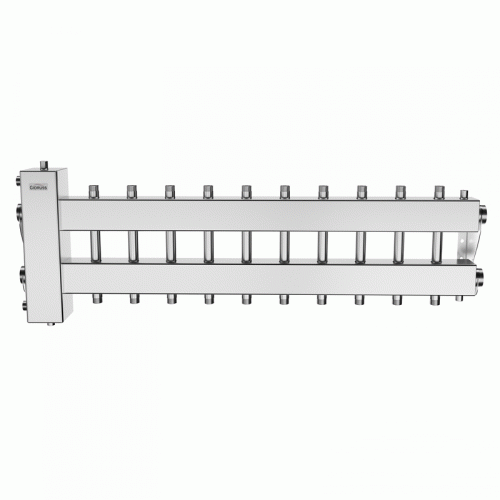 Коллектор нержавеющий Gidruss BMSS-150-11DU до 150 кВт 1 1/2" 11 контуров