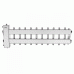 Коллектор нержавеющий Gidruss BMSS-150-11DU до 150 кВт 1 1/2" 11 контуров