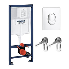 Инсталляция Grohe Rapid SL 38721001 для подвесного унитаза с кнопкой Skate Air