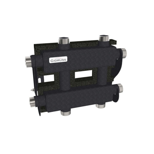 Коллектор модульный Gidruss MK-60-3DU.EPP до 60 кВт 1" 3 контура EPP термоизоляция