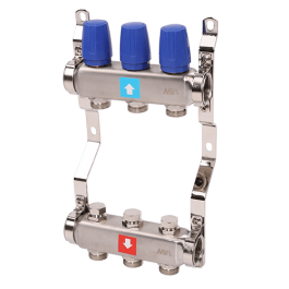 Коллектор в сборе без расходомеров MVI 1"х3/4"ЕК 3 выхода