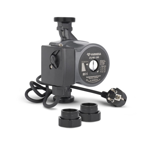Циркуляционный насос Varmega VMCP01 25/80-180, с гайками и кабелем