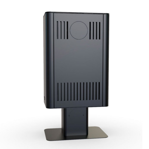 Печь-камин Defro Home Solum Top 9 кВт белая сталь