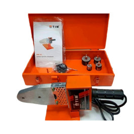 Сварочный аппарат Tim для ППР труб 4 насадки 20-40мм 800 Ватт