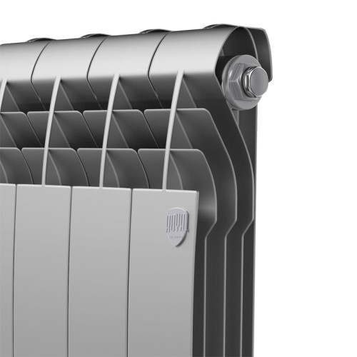Биметаллический радиатор Royal Thermo BiLiner 350 Silver Satin (8 секций)