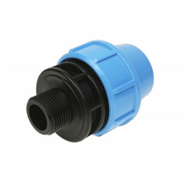 Муфта Джилекс 40x1" с наружной резьбой для труб ПНД