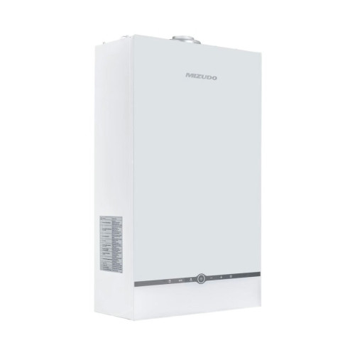 Настенный газовый двухконтурный котел Mizudo GB M24T pro Белая панель(стекло) c шиной OpenTherm