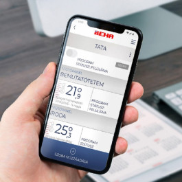 Электрический конвектор BEHA LGV 5 Wi-Fi, с передней стеклянной панелью
