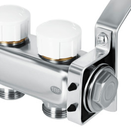 Коллектор нержавеющий Hoobs 1"x 3/4" 9 выходов с термостатическими клапанами