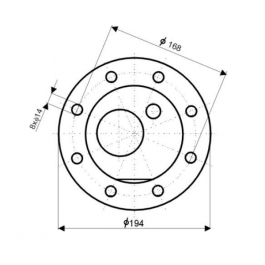 Drazice TPK 210-12/3-6 ТЭН нагрева для бойлеров модели OKCE S, OKC NTR(R)/BP арт. 2110050