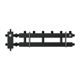 Блок коллекторный на 4-5 выходов (вверх-вниз), стрелка 60 кВт, с кронштейнами