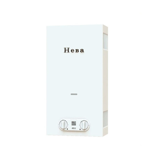 Газовая колонка Neva 4511 22 кВт цвет белый с латунным узлом