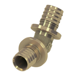 Угол соединительный 45° TECEflex 25х25 мм латунь