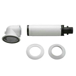 Комплект горизонтального дымохода телескопический 80/125 для конденсационного котла Buderus