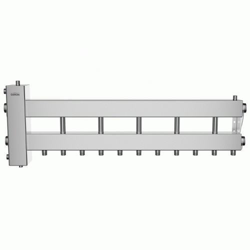 Коллектор нержавеющий Gidruss BMSS-150-6D до 150 кВт 1 1/2" 6 контуров