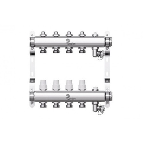 Коллектор с регулирующими вентилями Wester W903 1"x3/4" 4 контура