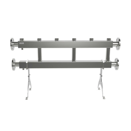 Коллектор нержавеющий модульный Gidruss MKSS-400-3х50 до 400 кВт ДУ65 3 контура