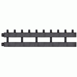 Коллектор Warme WKD.140.5 Дублер рядный (черная сталь) на 5 контуров 90-140 кВт