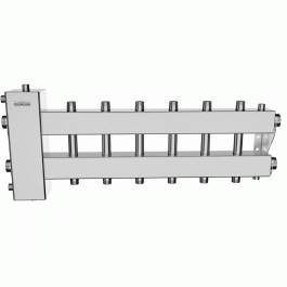 Коллектор нержавеющий Gidruss BMSS-150-7DU до 150 кВт 1 1/2" 7 контуров