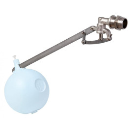 Регулятор уровня механический поплавковый FARG 511 (5 осей) 1" 1/2, лит.латунь, усил., нерж.седло,штанга 500мм. (с прокладкой, гайкой, без шара)