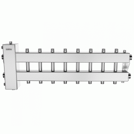 Коллектор нержавеющий Gidruss BMSS-150-9DU до 150 кВт 1 1/2" 9 контуров