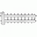Коллектор нержавеющий Gidruss BMSS-150-9DU до 150 кВт 1 1/2" 9 контуров