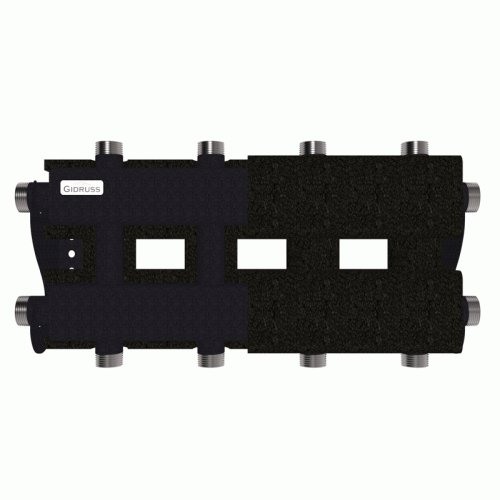 Коллектор модульный Gidruss MK-60-5DU.EPP до 60 кВт 1" 5 контуров EPP термоизоляция